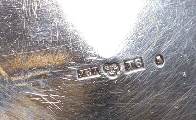 GRÄDDKANNOR, 2 st, silver, 1800-tal.