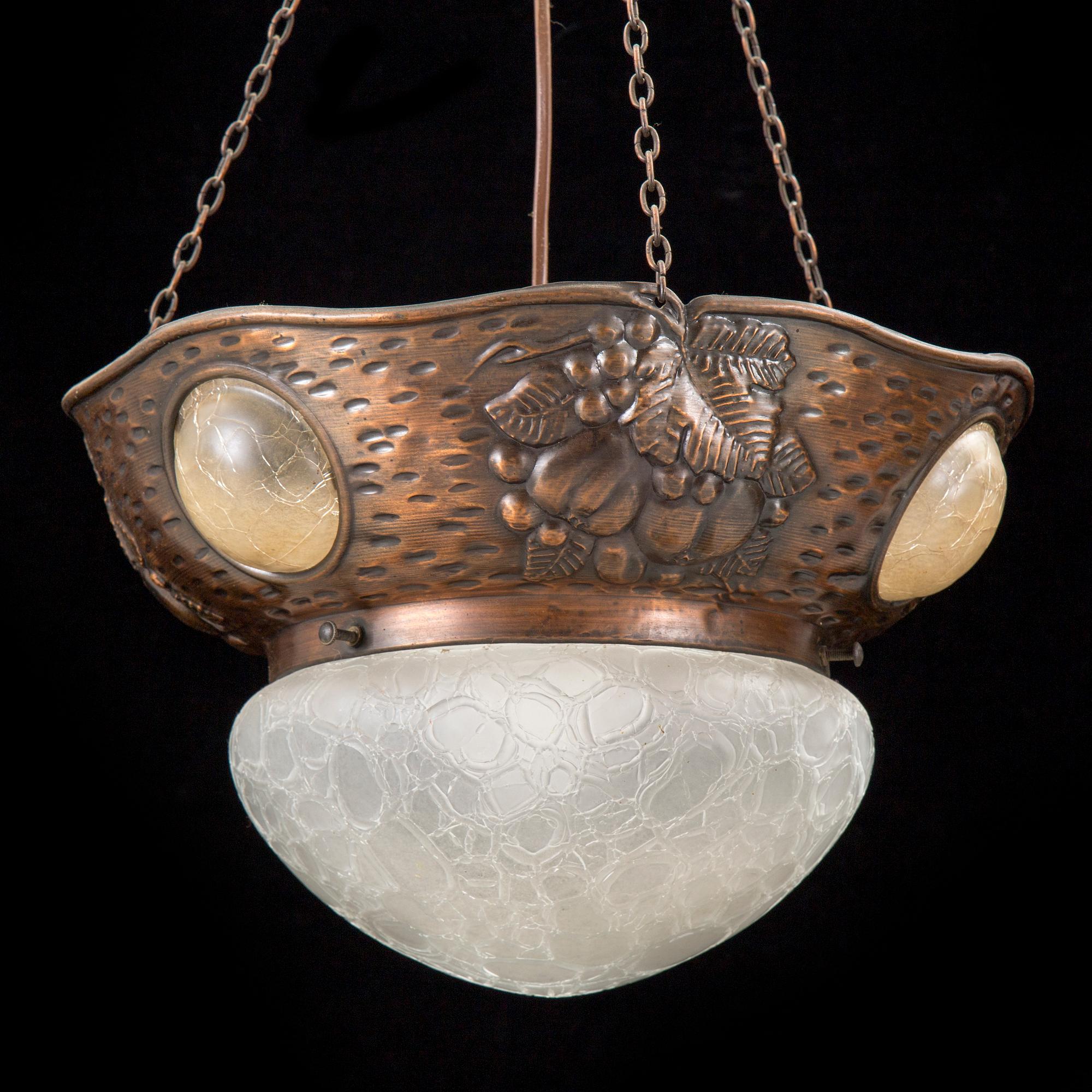 An early 1900s ceiling light.