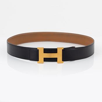 Hermès, "Constance belt buckle & Reversible leather strap" belt, 2011, size 95.