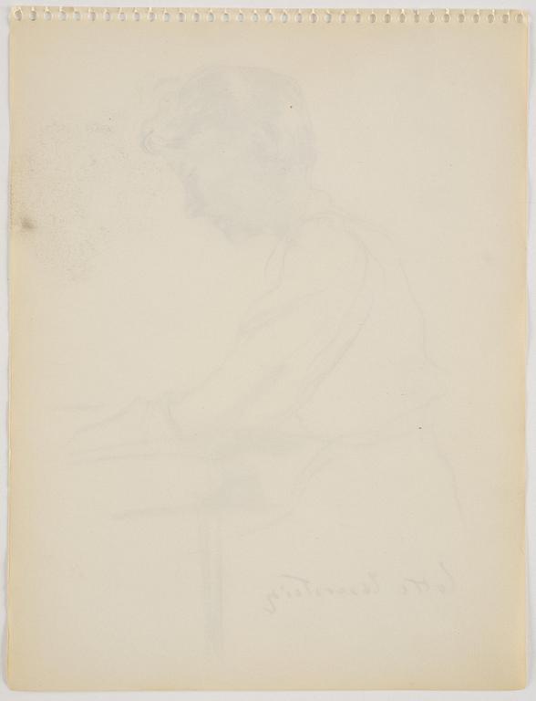 Lotte Laserstein, Woman by a table.