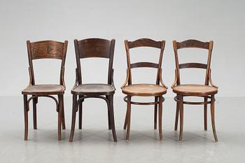 STOLAR, 2 par, tidigt 1900-tal, bl.a. Thonet.