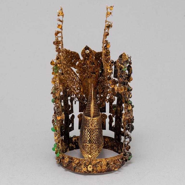 An early 20th century Silla style (Korea) crown.