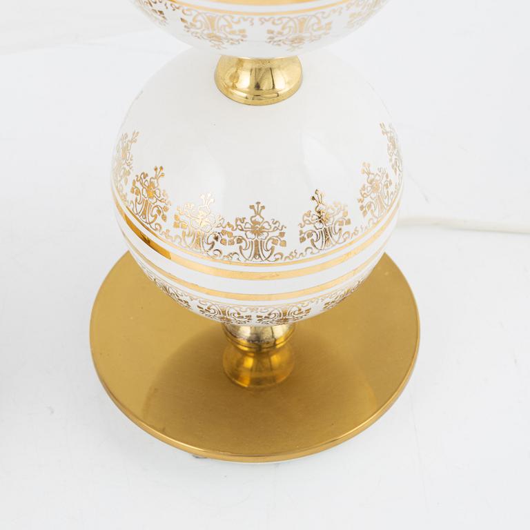 A pair of table lights, Tranås Stilarmatur, 1970's.