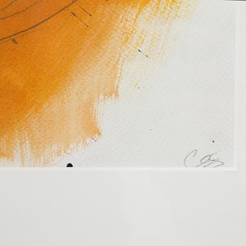 CLAES EKLUND, blandteknik, monogramsign.