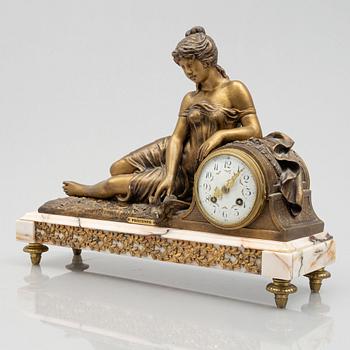 A mantle clock, France, circa 1900.