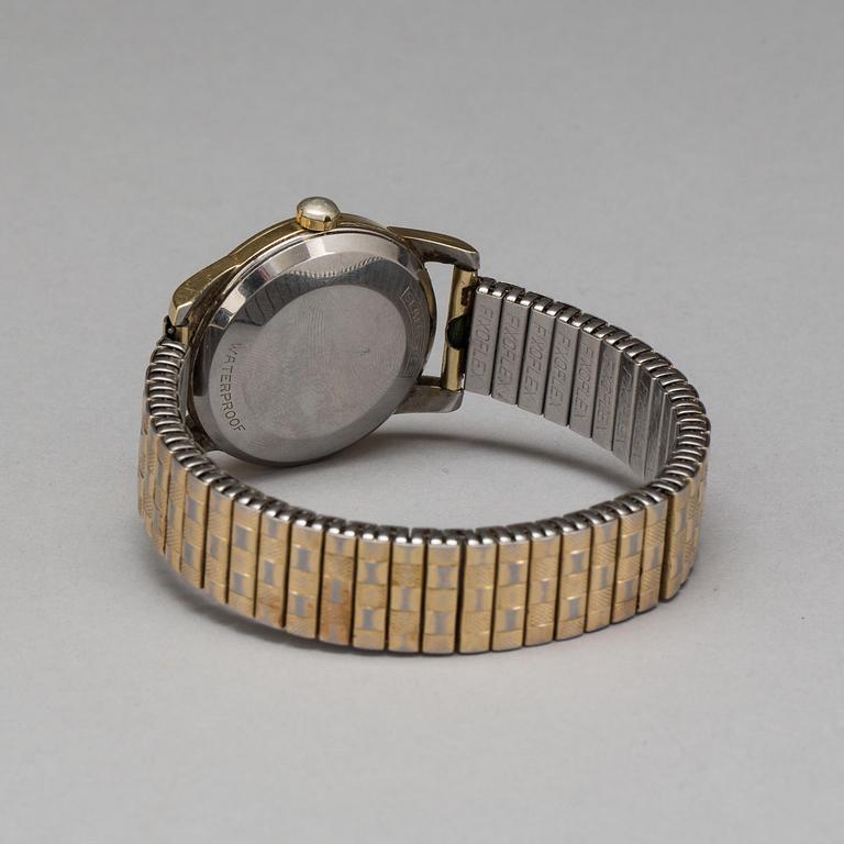 ARMBANDSUR, herr, Omega, Seamaster, Automatic, guld på stål/stål, 1950/60-tal.