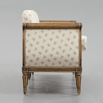 A Gustavian sofa by E. Öhrmark (master in Stockholm 1777-1813).