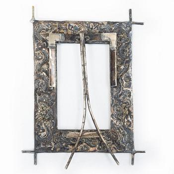 A Chinese silver frame, 20th century.
