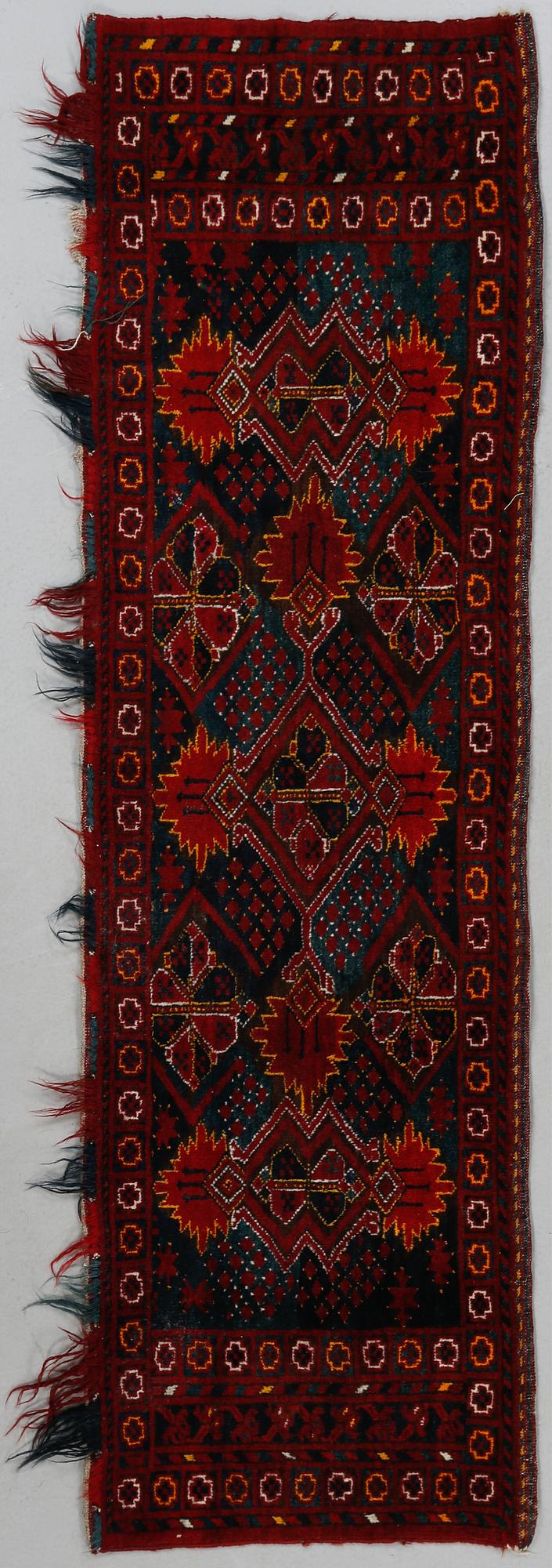 TÄLTDUK/MATTA, trol Afghan, old/semiantik, cm 170 x 50 cm.