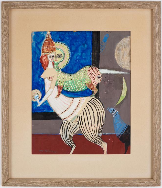 MAX WALTER SVANBERG, gouache, signed MAx Walters and dated 52.