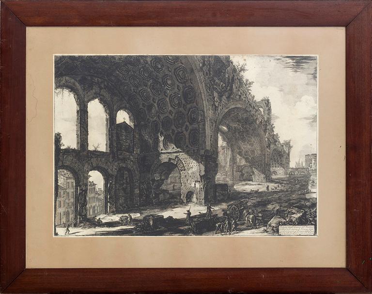 GIOVANNI BATTISTA PIRANESI, etsning.