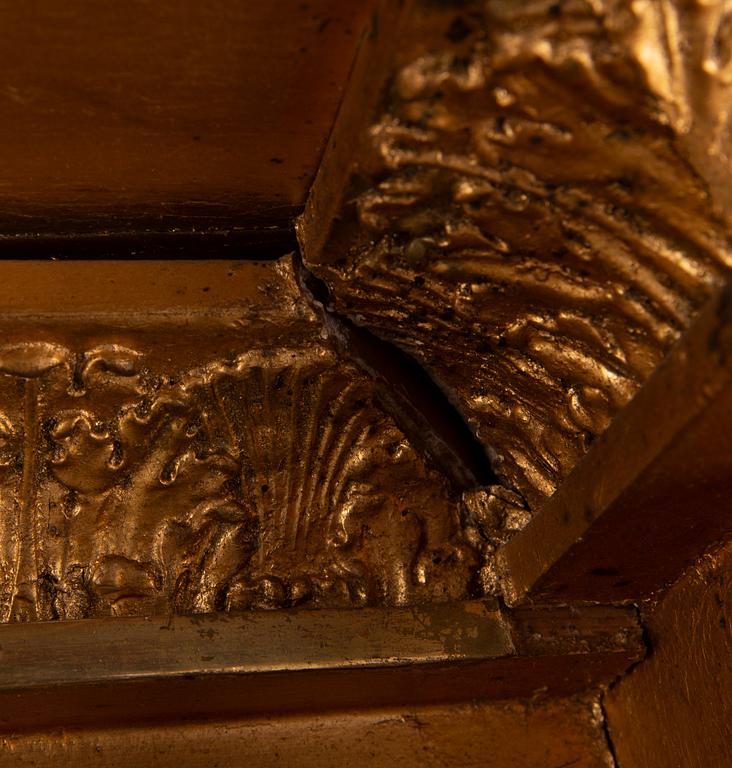 SPEGEL MED KONSOLBORD, empire, 1800-tal.