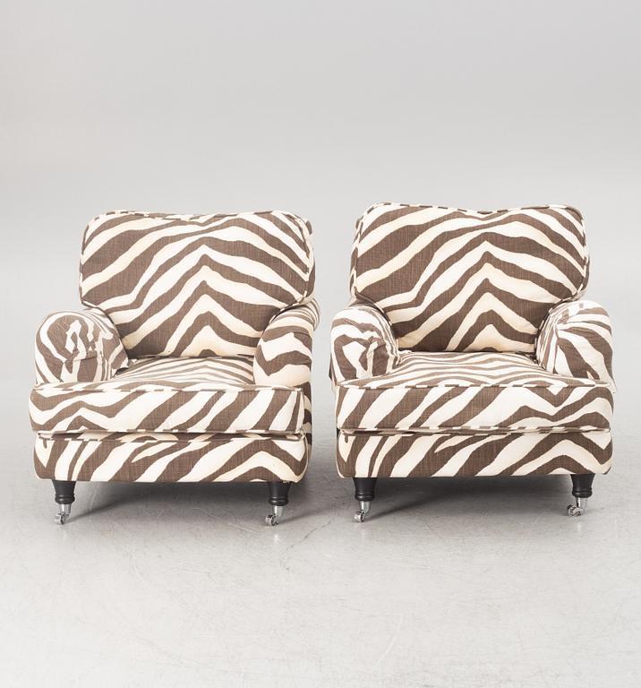 A pair of lounge chairs, Englesson, 21st century.