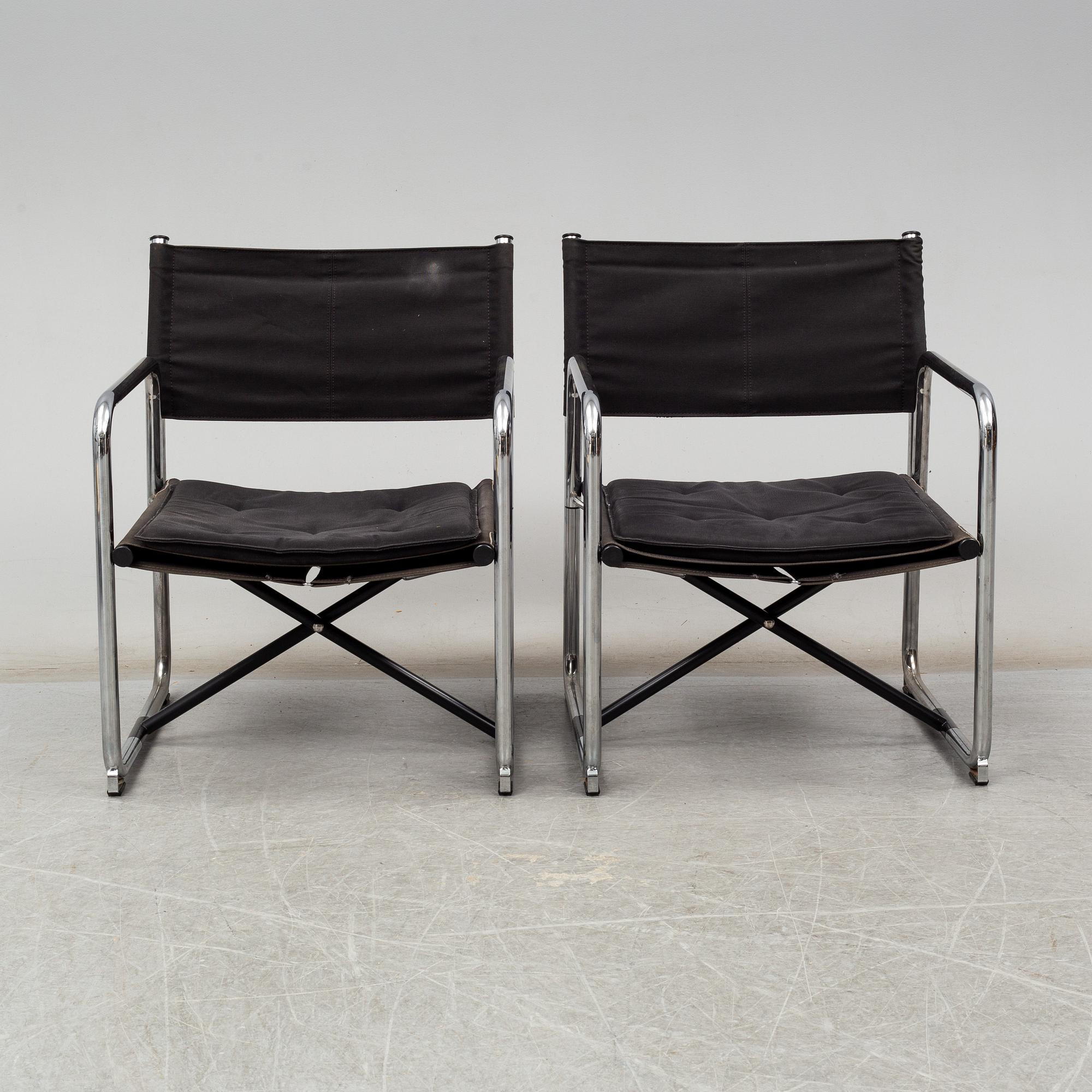 A pair of easy chairs by Börge Lindau & Bo Lindekrantz, Lammhults.