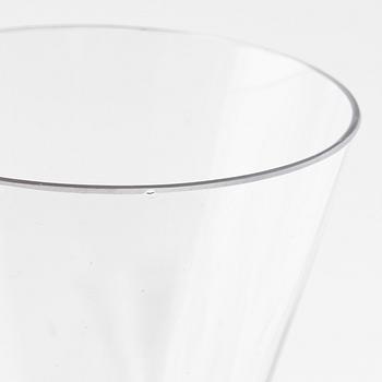 Spetsglas på hög fot, 8 st, 1900-tal.