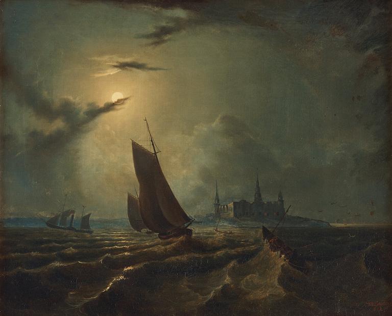 Marcus Larsson, Maritime scene from Kronborg castle.