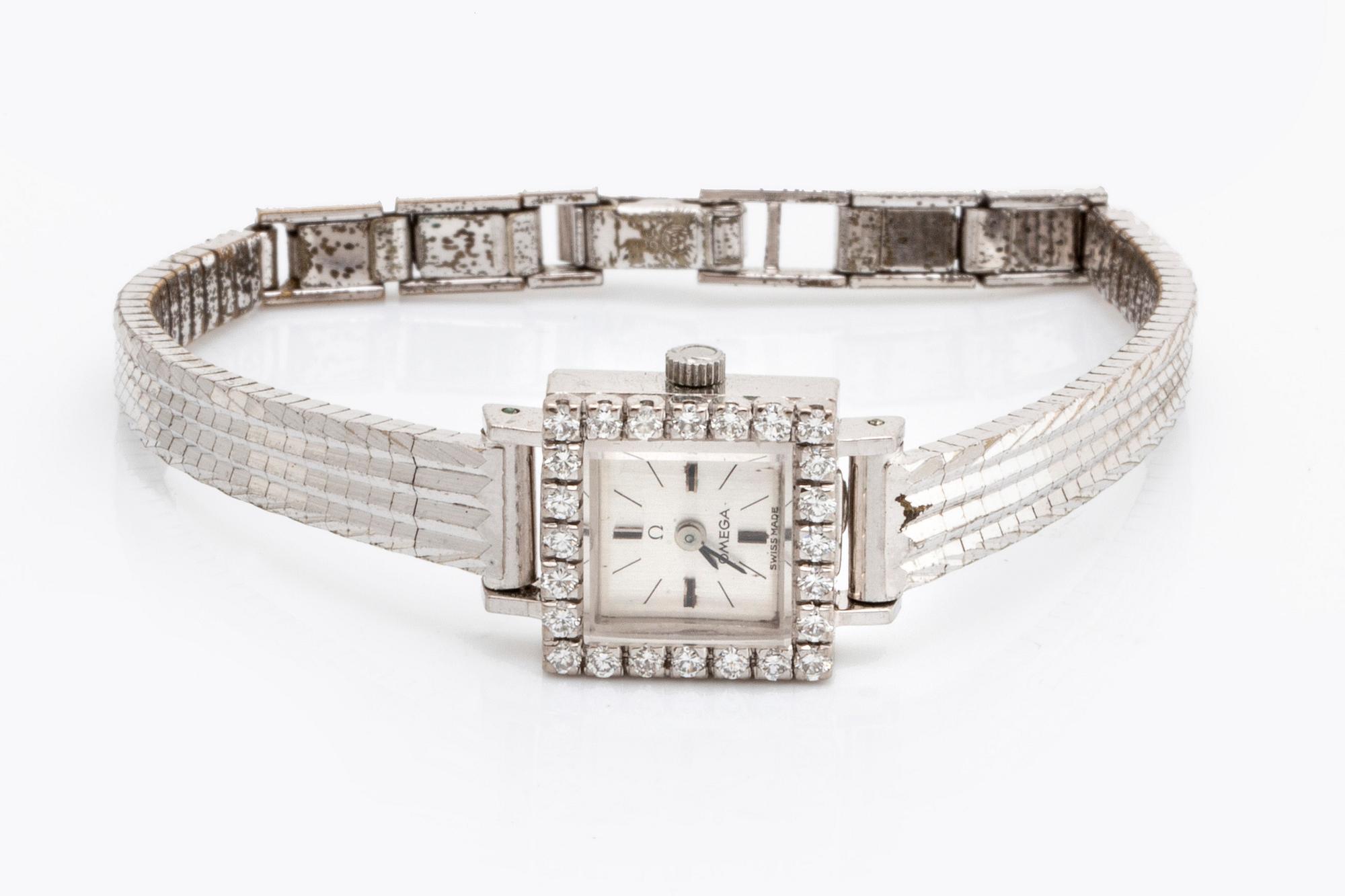 Omega, Montre de Luxe, wristwatch, 14 x 14 mm,