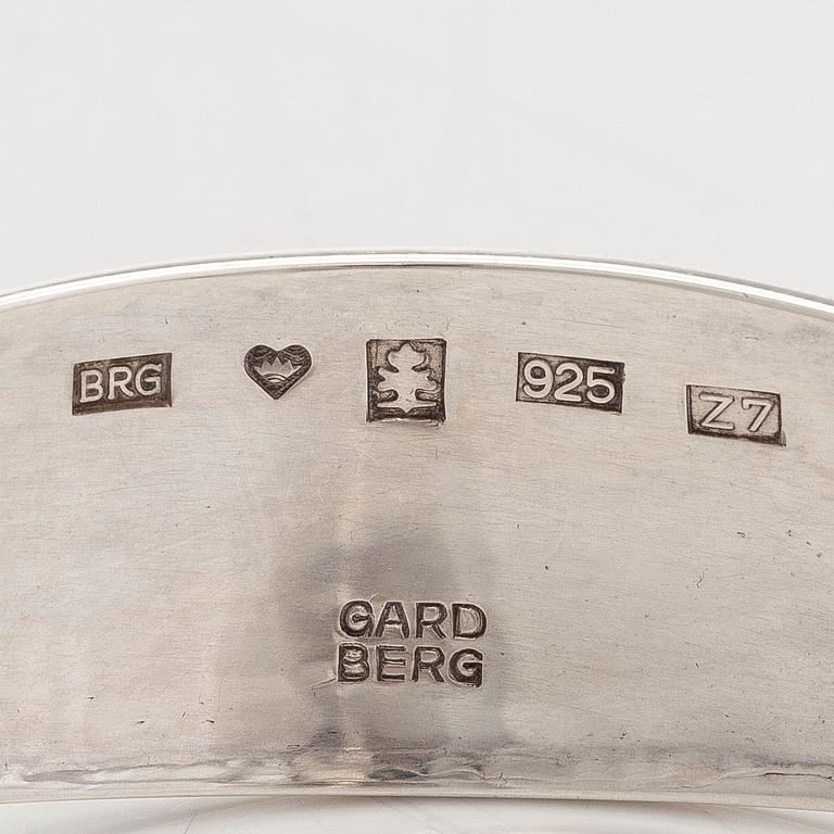 Bertel Gardberg, a sterling silver and quartz bracelet, Tammisaari 1977.
