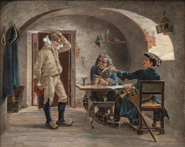 Gustaf Cederström, copy after, The Muster.