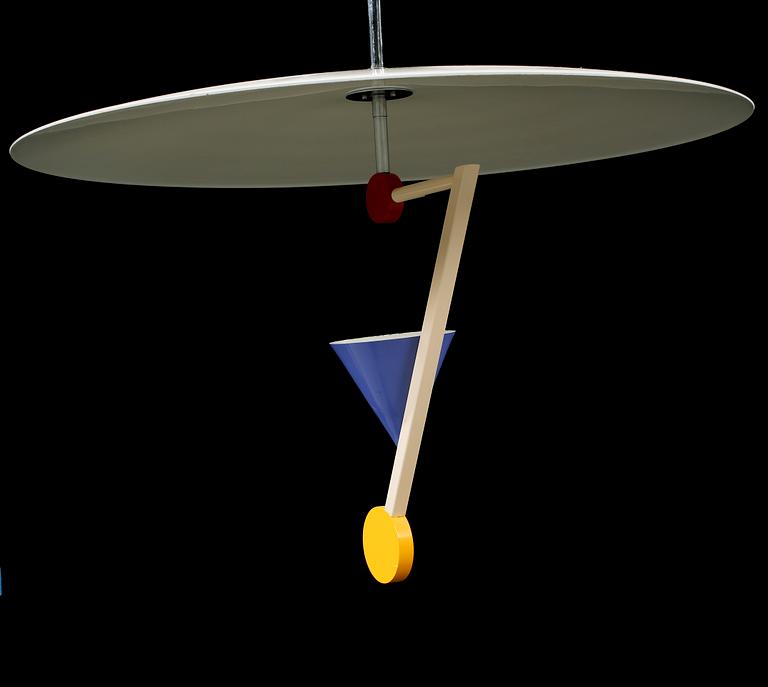 A "Halo there" ceiling lamp by Olle Andersson for Boréns, 1980s, height ca 60 cm.