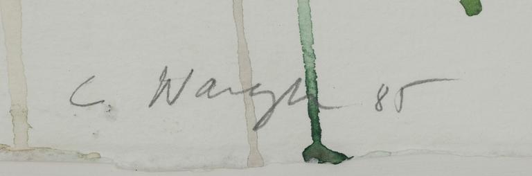 CARL WARGH, Akvarell, sign. och dat. -85.