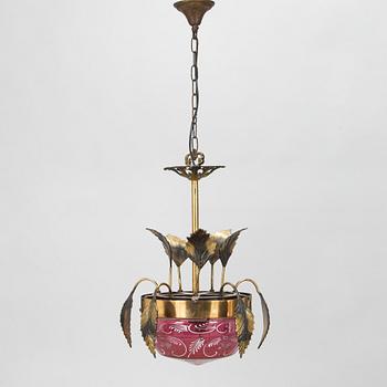 An early 20th-century ceiling light.