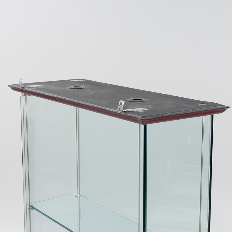 A glass display cabinet, Cattelan, Italy, 21st Century.