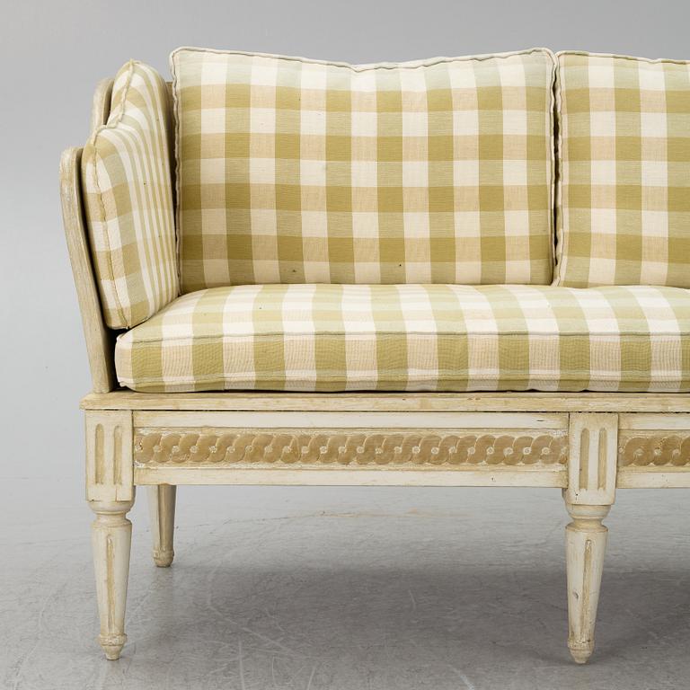 Trågsoffa, gustaviansk, 1700-tal.