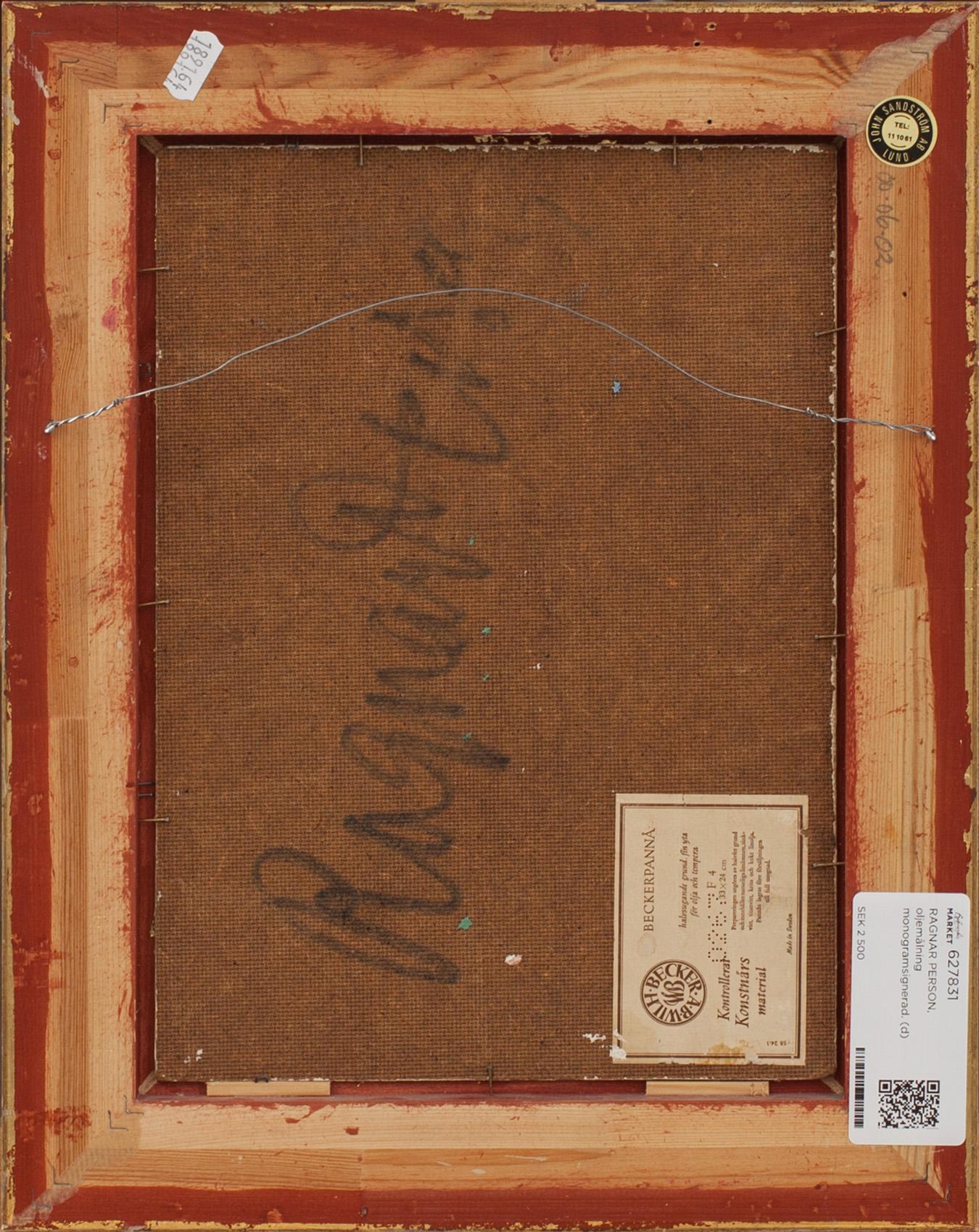 RAGNAR PERSON, oljemålning monogramsignerad.