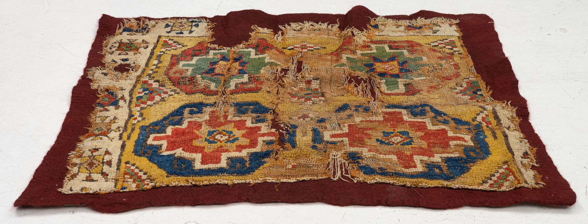 Fragment, antik Kappadokien, Östra Anatolien, ca 96 x 102, 1700-tal.