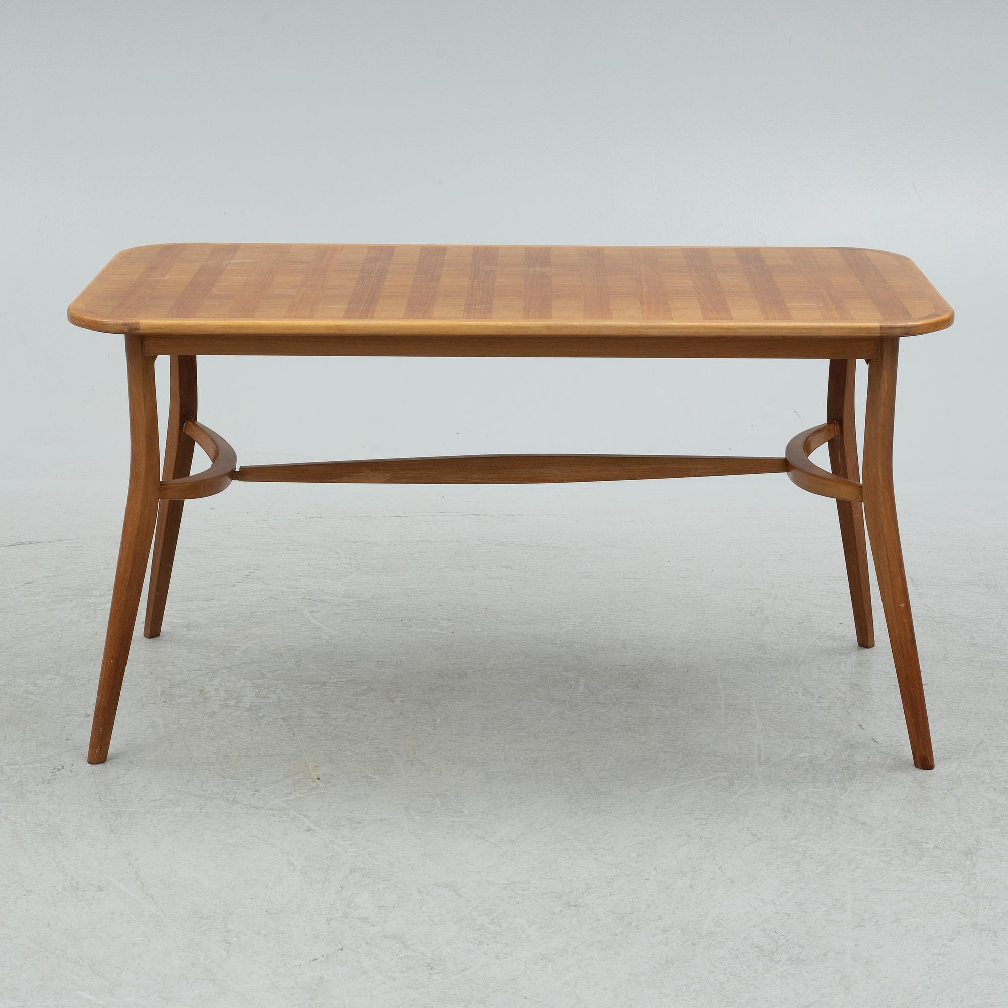 Carl Axel Acking, soffbord, snickare Bertil Andersson, 1955.
