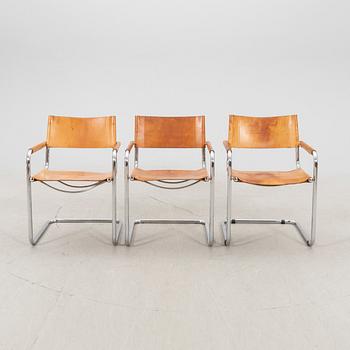A set of three chairs, Italy, second half of the 20th century.