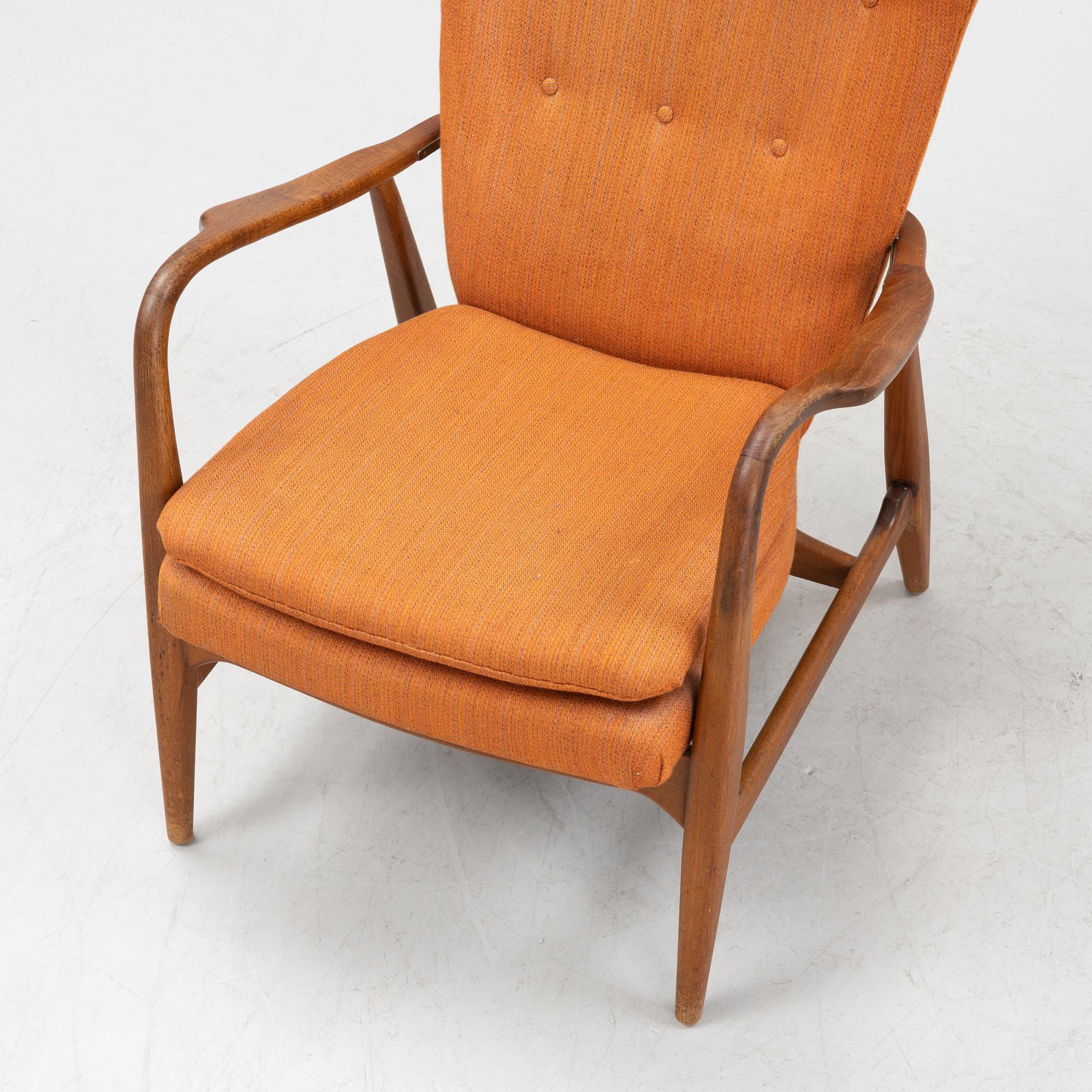 Ib Madsen & Hans Henry SChubell, a 'MS 4 High' armchair, Madsen & Schubell Co, Denmark, 1940's/50's.