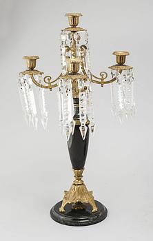 KANDELABRAR, ett par, oscarianska, 1800-talets slut.