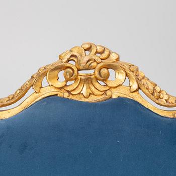 A pair of Louis XV style armchairs, 20th century.
