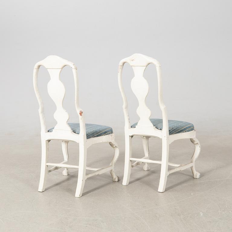 Stolar ett par, rokoko, 1700-talets mitt / senare del.