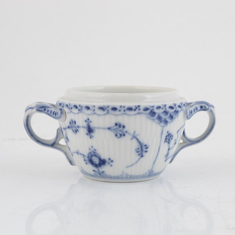 Coffee service, 30 pieces, porcelain, "Musselmalet", half-lace, Royal Copenhagen,