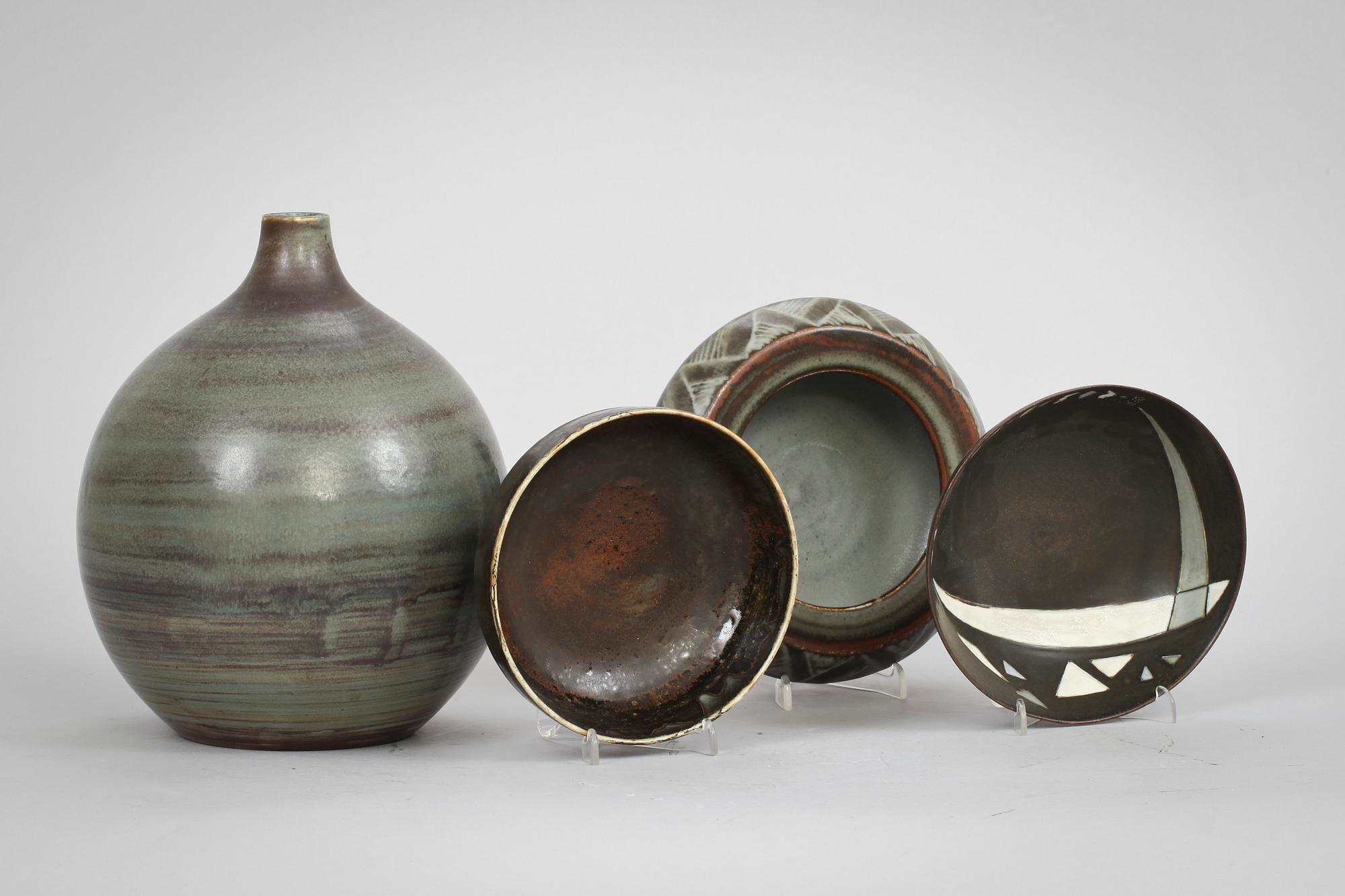 PARTI STENGODS, 4 delar, bl a Gertrud Lönegren och Carl Harry Stålhane.