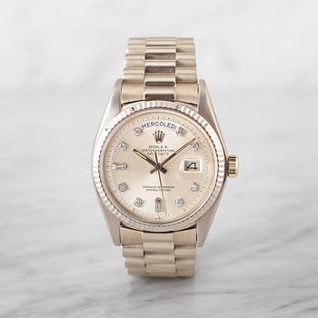 73. ROLEX, Oyster Perpetual, Day-Date, Chronometer, armbandsur, 36 mm,