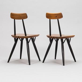 Ilmari Tapiovaara,  A set of six 1960's 'Pirkka' chairs, for Laukaan Puu.
