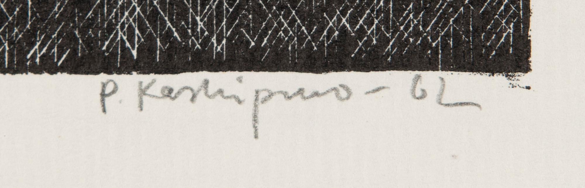 PENTTI KASKIPURO, puukaiverrus, signeerattu ja päivätty -62.