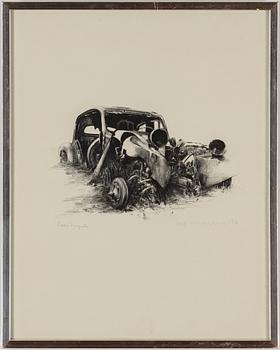 ULF WAHLBERG, litografier, 2 st, 1976, 2001, signerade provtryck, 51/295.