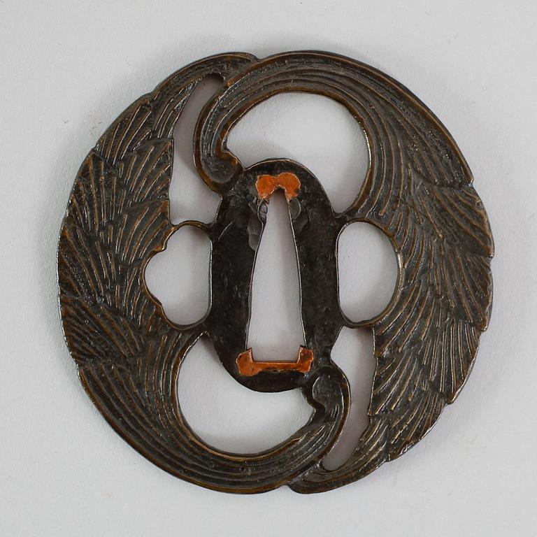 TSUBA, brons, Japan, 1800-tal.