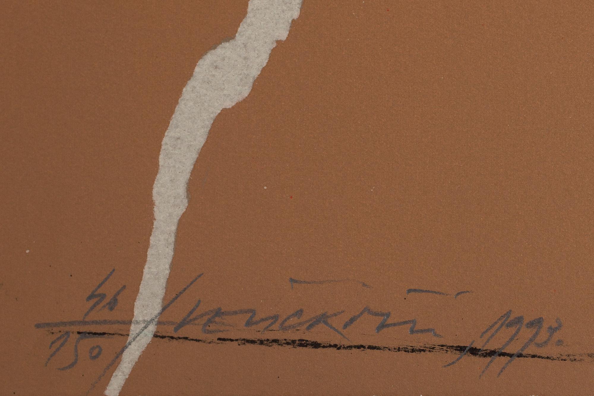 VLADIMIR VELICKOVIC, färglitografi, signerad, numrerad 46/150 och daterad- 1993.