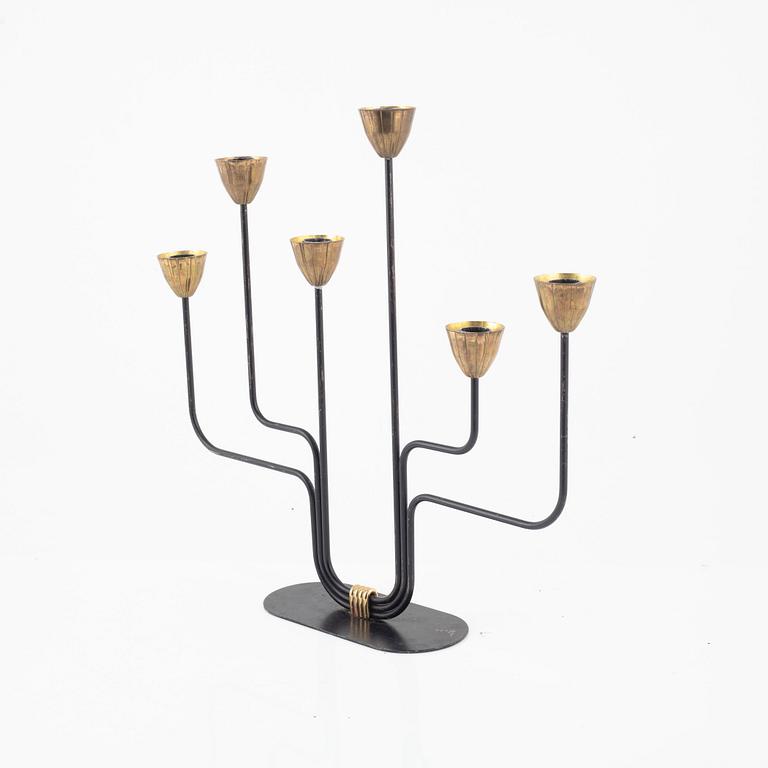 Gunnar Ander, a candelabra, Ystad Metall, Sweden, 1950's/60's.