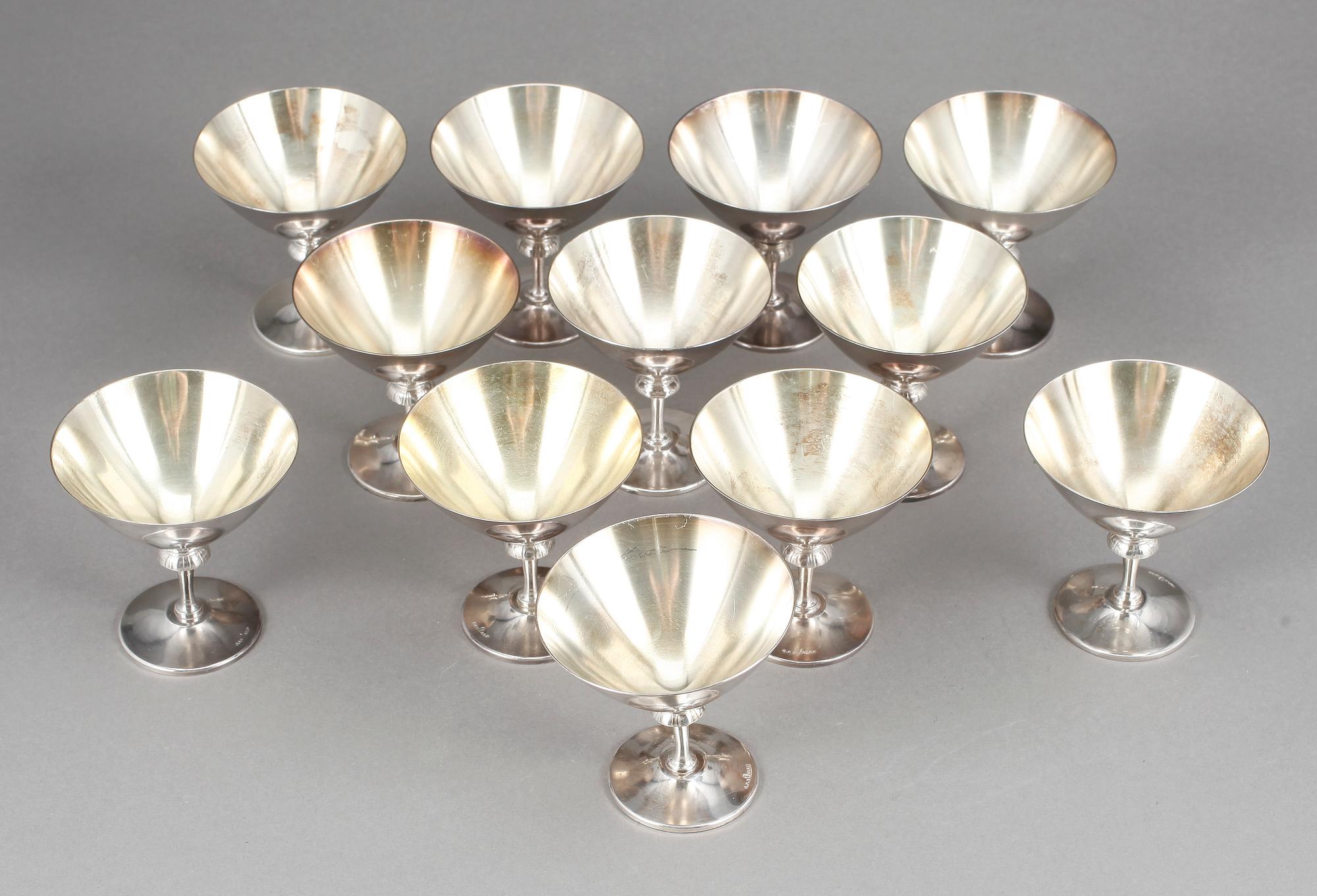 COCKTAILGLAS, 12 st, nysilver, GAB.