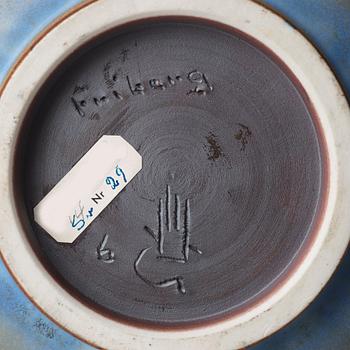 Berndt Friberg, a stoneware teapot and a bowl, Gustavsberg studio, Sweden 1960.