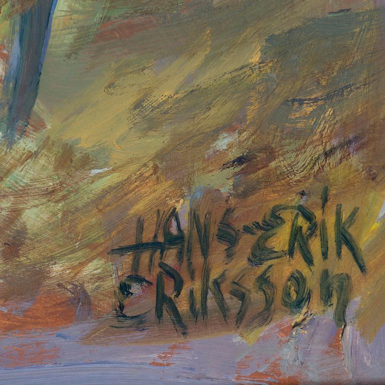 HANS-ERIK ERIKSSON, oil on panel, signed.