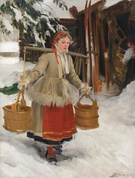 665. Anders Zorn, "Hämta vatten" ("The Water Pails").
