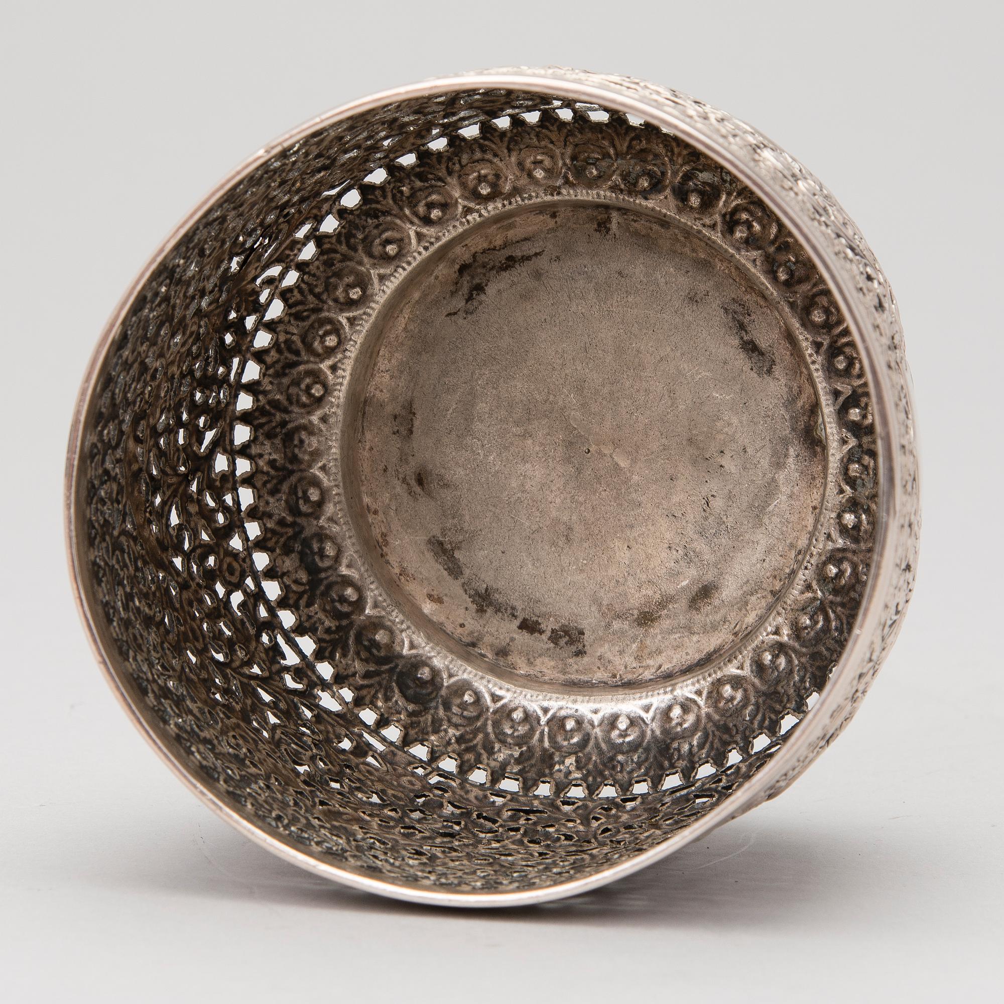 SKÅL, silver, finska importstämplar 1973.